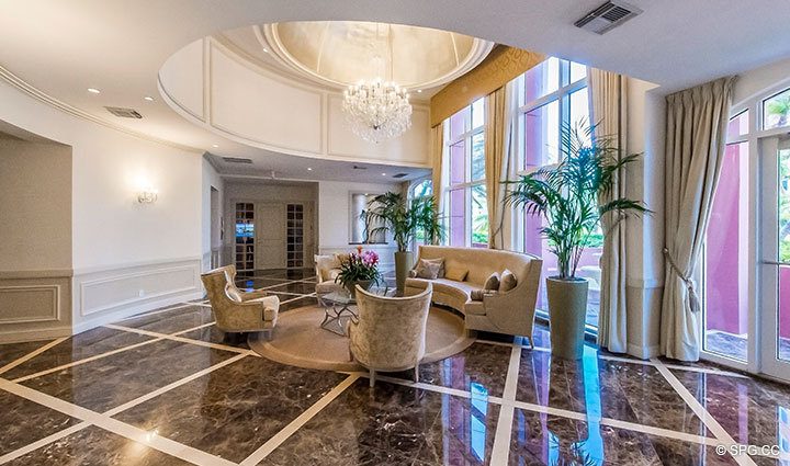Lobby inside The Palms, Luxury Oceanfront Condominiums Fort Lauderdale, Florida 33305