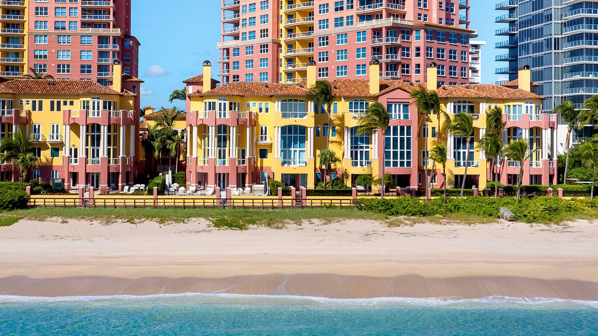 Luxury Oceanfront Villa IV at The Palms The Palms Condominiums Aerial 5