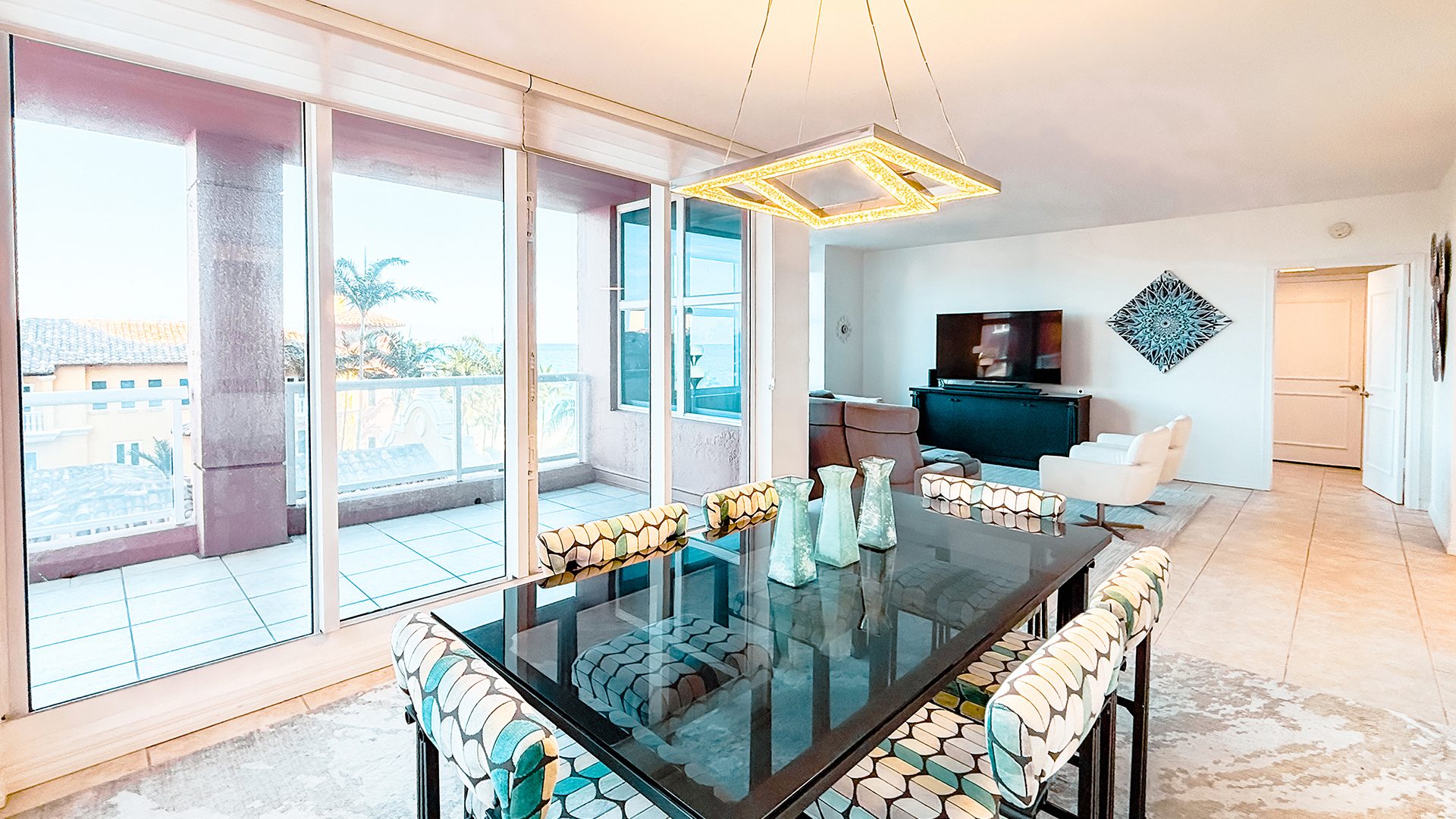 Master Bedroom View Inside Residence 6C, Tower I at The Palms, Luxury Oceanfront Condominiums Fort Lauderdale, Florida 33305