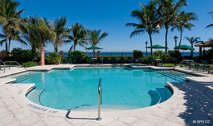 Beachfront Pool at The Palms, Luxury Oceanfront Condominiums Fort Lauderdale, Florida 33305