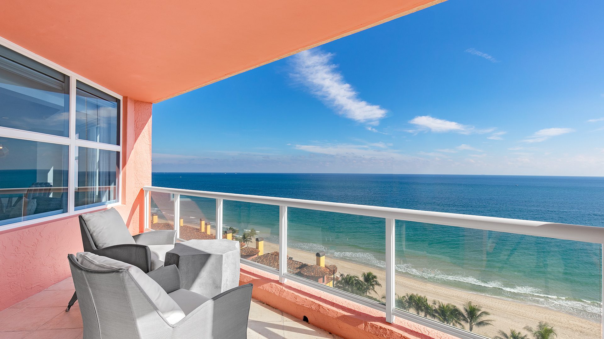 Residence 14E, Tower I at The Palms, Luxury Oceanfront Condominiums in Fort Lauderdale, Florida 33305.