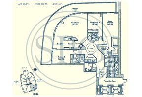 06 Floorplan for Continuum, Luxury Oceanfront Condos in Miami Beach, Florida 33139