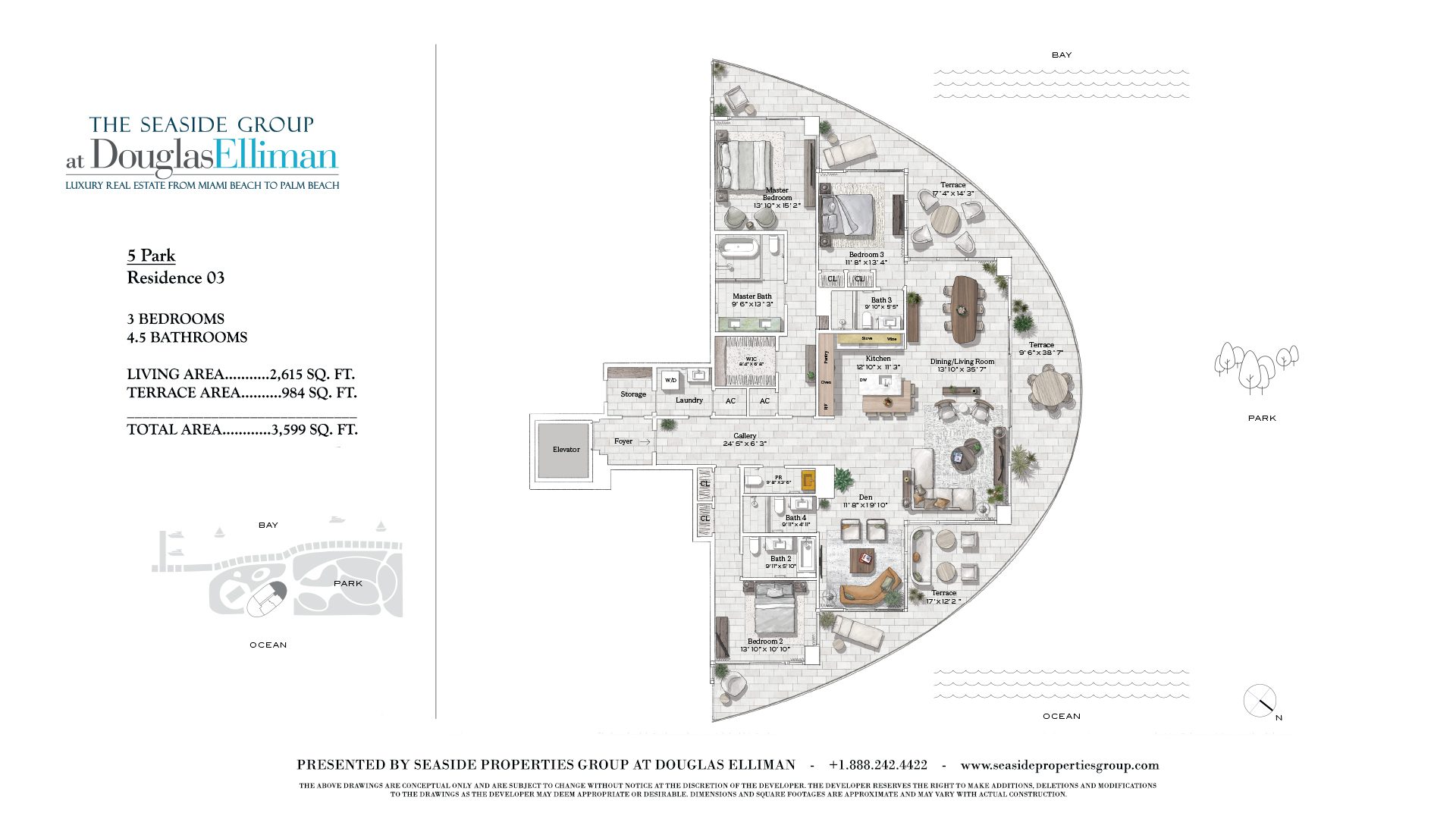 Floorplan for Residence 03 Five Park