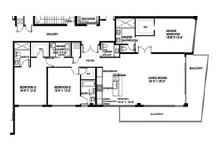 Click to View the Residence B3 Floorplan