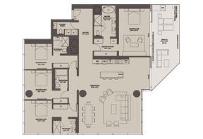 Click to View the Residence C1 West Floorplan