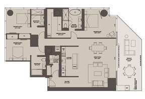 Click to View the Residence D2 West Floorplan