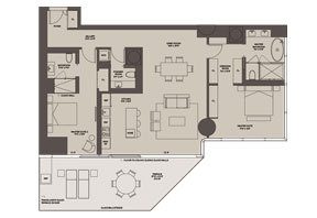 Click to View the Residence E2 East Floorplan