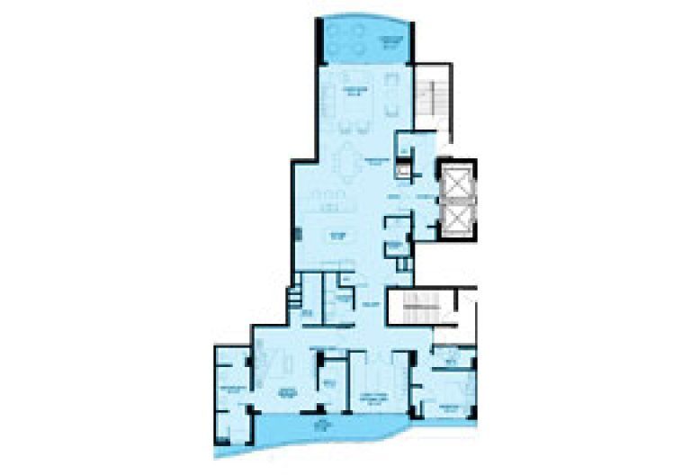 Click to View the Penthouse E Mediterranean Floorplan
