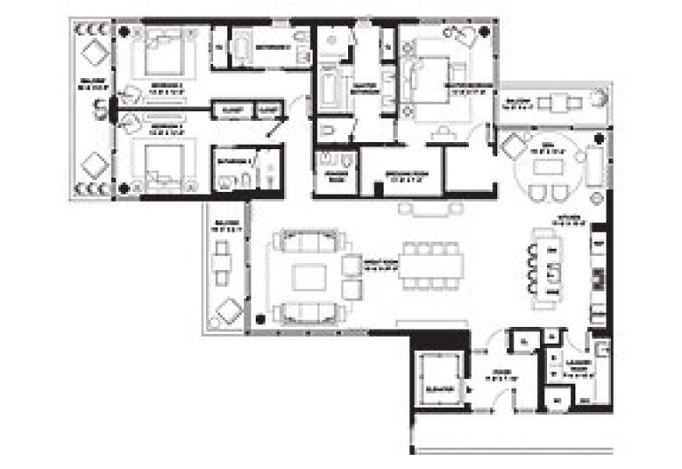 Click to View the Resicence E Floorplan