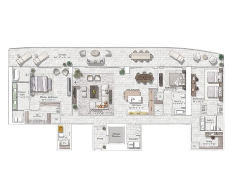 Thumbnail Floorplan for Residence 02 Five Park