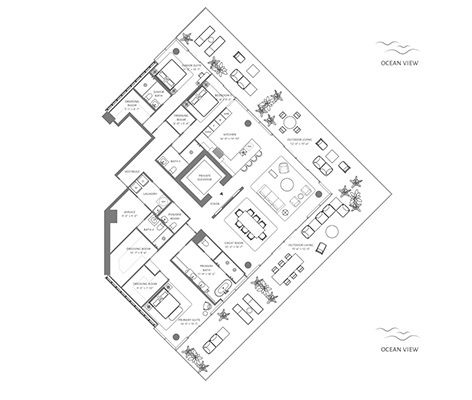 Thumbnail Floorplan for Residence 01 The Perigon Floor 3