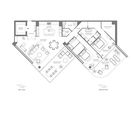 Thumbnail Floorplan for Residence 02 The Perigon Floor 3