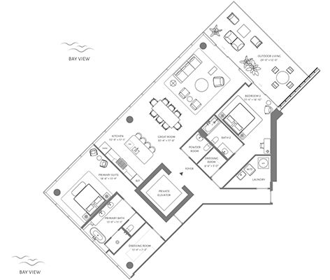 Thumbnail Floorplan for Residence 06 The Perigon Floor 3