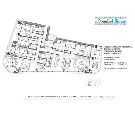 Thumbnail Floorplan for Unit 1 Levels 4-24