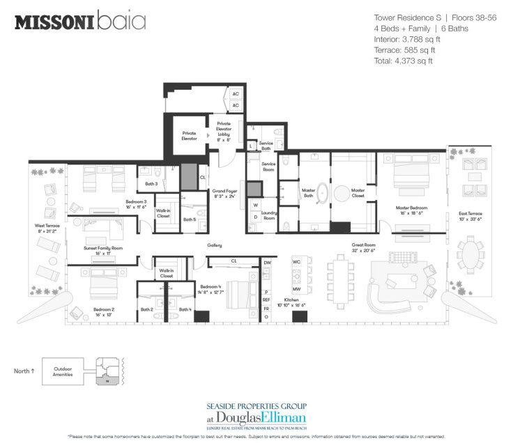 Missoni baia discount floor plan