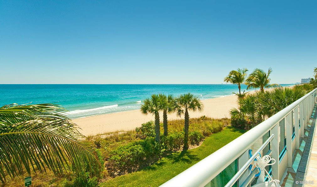 Beach Views at Aquazul, Luxury Oceanfront Condominiums Located at 1600 South Ocean Boulevard, Lauderdale-by-the-Sea, FL 33062