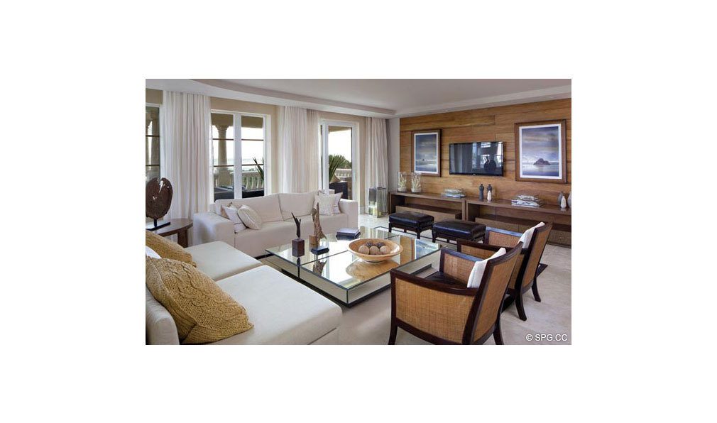 Another Living Room Design at Dolcevita, Luxury Oceanfront Condominiums Located at 155 South Ocean Ave, Singer Island, FL 33404