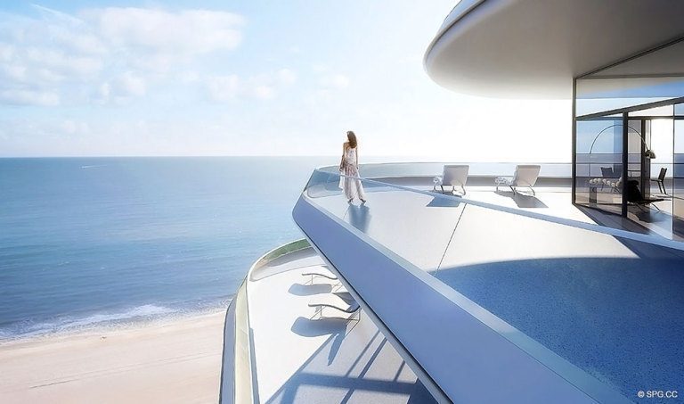 Terrace at Faena House, Luxury Oceanfront Condominiums Located at 3201 Collins Ave, Miami Beach, FL 33140