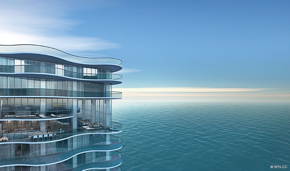 Ocean Views from Regalia, Luxury Oceanfront Condominiums Located at 19505 Collins Ave, Sunny Isles Beach, FL 33160
