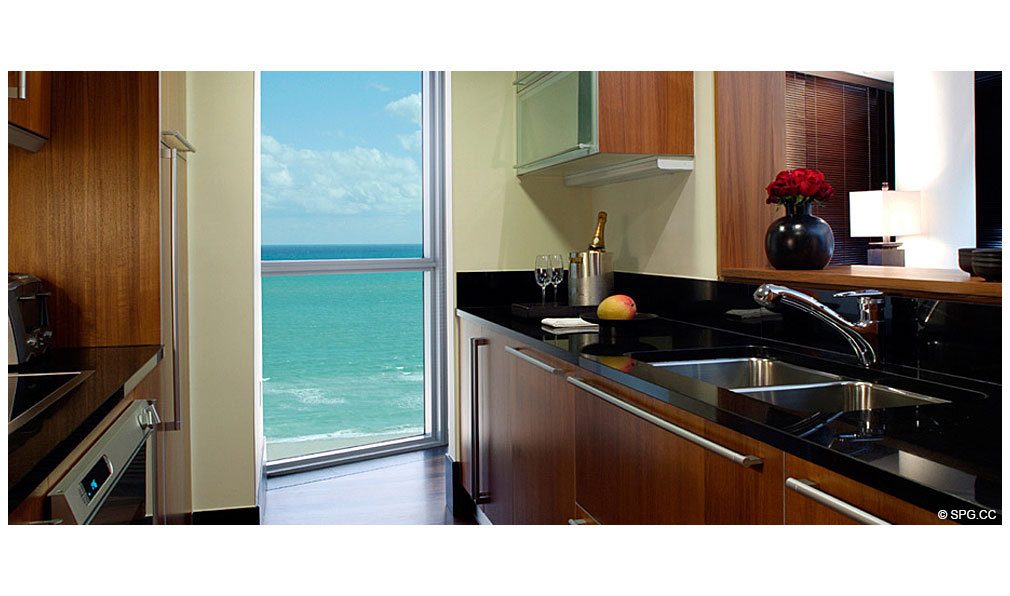 Gourmet Kitchen at Setai, Luxury Oceanfront Condominiums Located at 101 20th St, Miami Beach, FL 33139