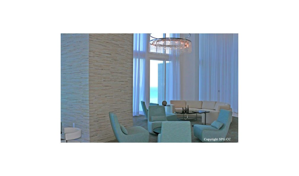Trump Towers Lounge, Oceanfront Condominiums Located at 15811-16001 Collins Ave, Sunny Isles Beach, FL 33160